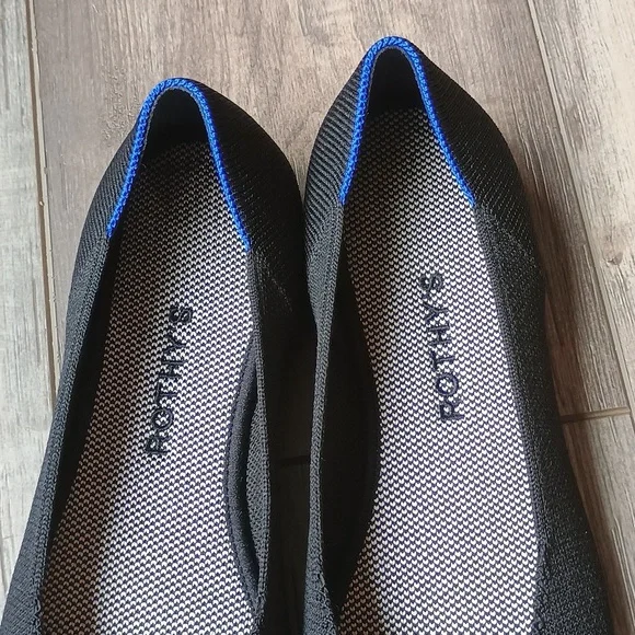 Rothy's “ The Square Toe“ Black Women's Flats NWOT Size 8.5 - Picture 3 of 5